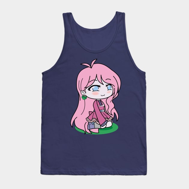 Gacha Life Series - Ava cheerful girl Tank Top by UwU Kitty